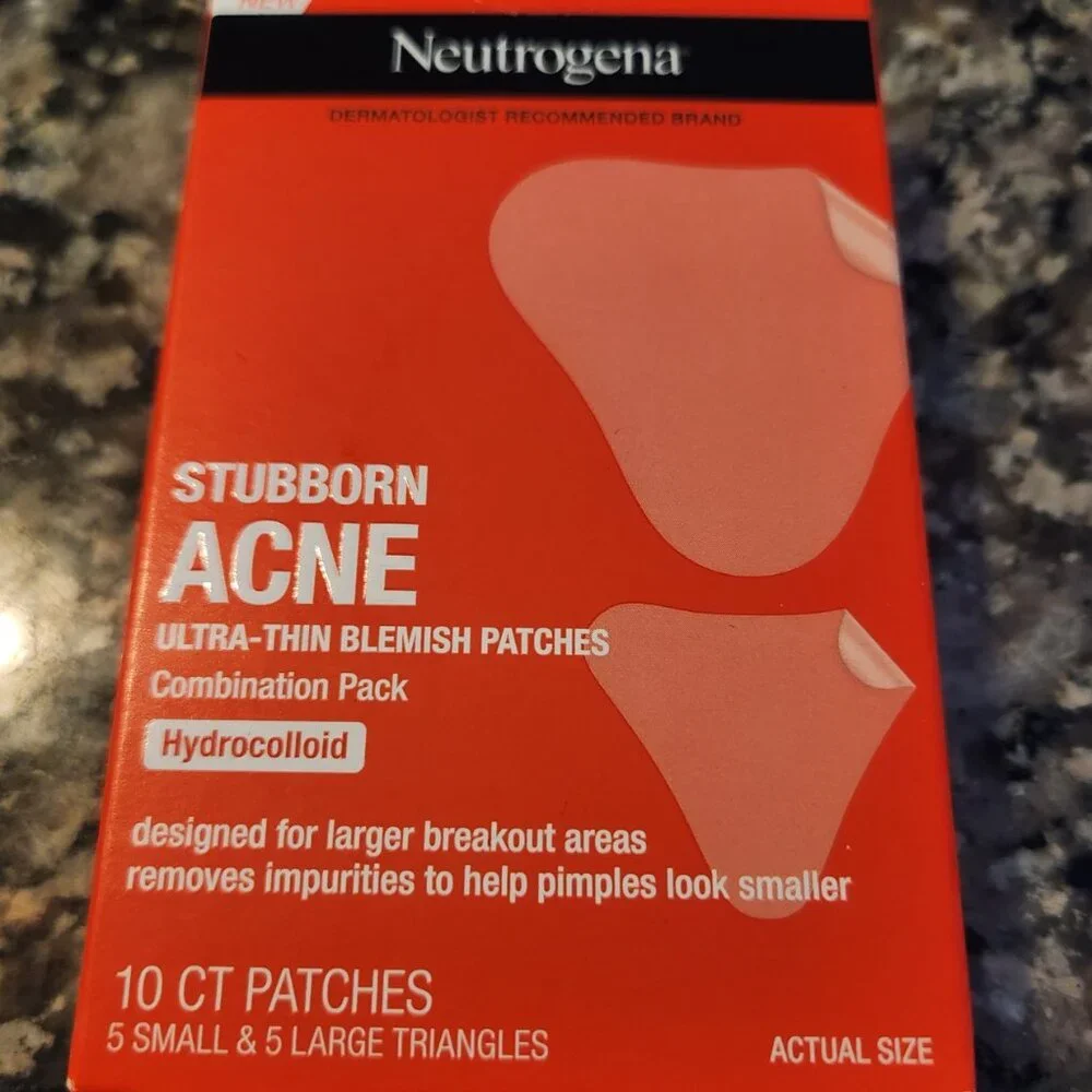 TWO Neutrogena Stubborn Acne Pimple Patches 2 sizes 10pk NEW IN PACKAGE